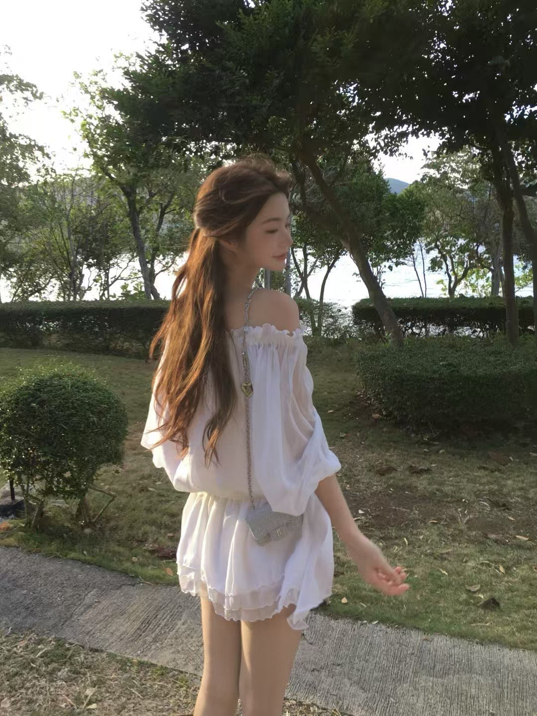 Korean APM collection Vegetable White Blouse (Instock)