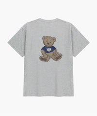 Marithe DOODLE BEAR TEE heather grey (Instock)