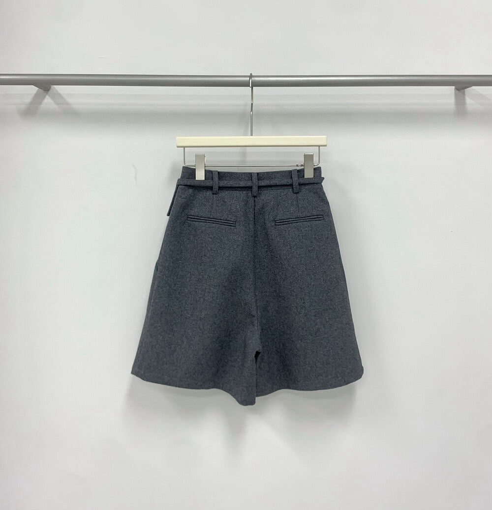 Kelly Designs Wool Blend Tailored Bermuda Shorts (Instock)