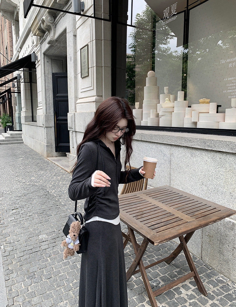 Kelly Designs 3-Piece Casual Set –Jacket,  Shirt, & Long Skirt (Instock)