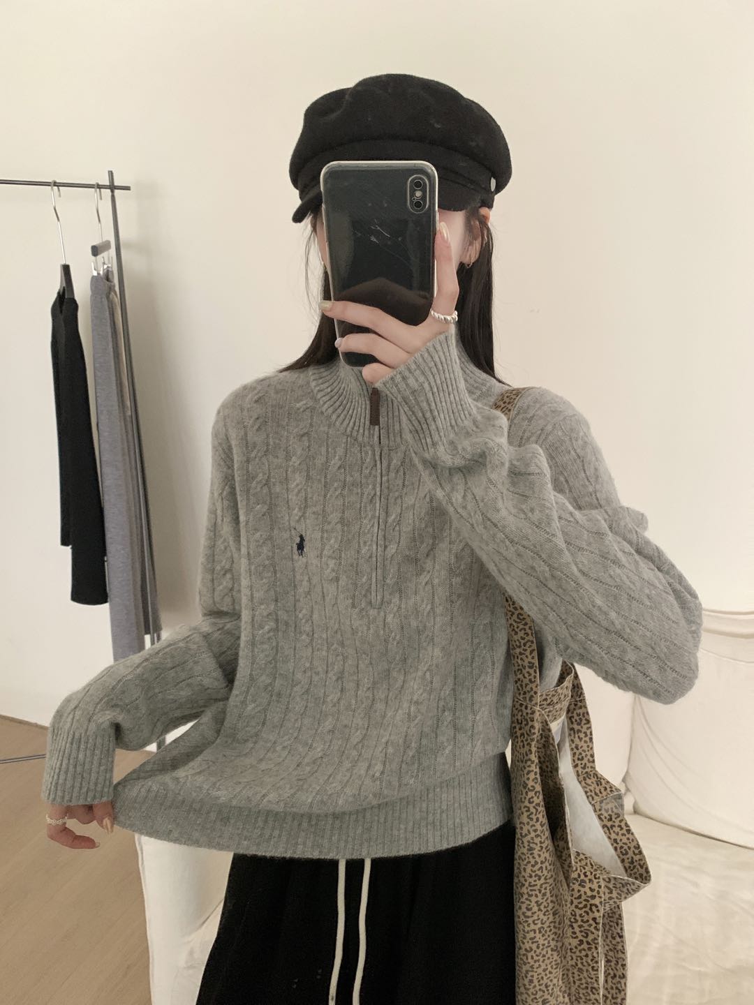 Kelly Designs 100% Wool Half-Zip Cable Knit Sweater – Five Colors (Instock)