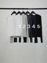 Korean OBJECT Soft Modal Long Sleeve Top (Instock)
