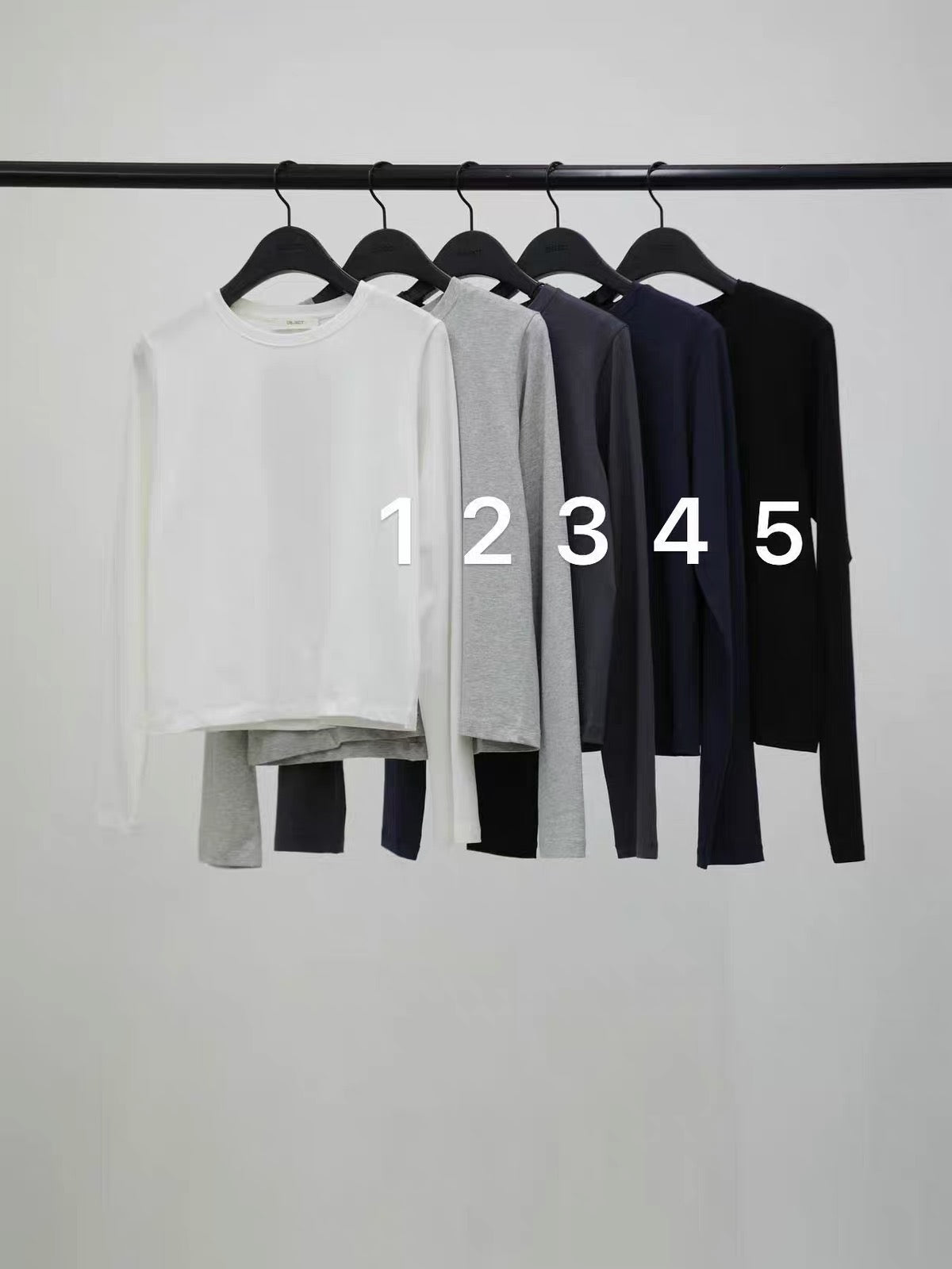 Korean OBJECT Soft Modal Long Sleeve Top (Instock)