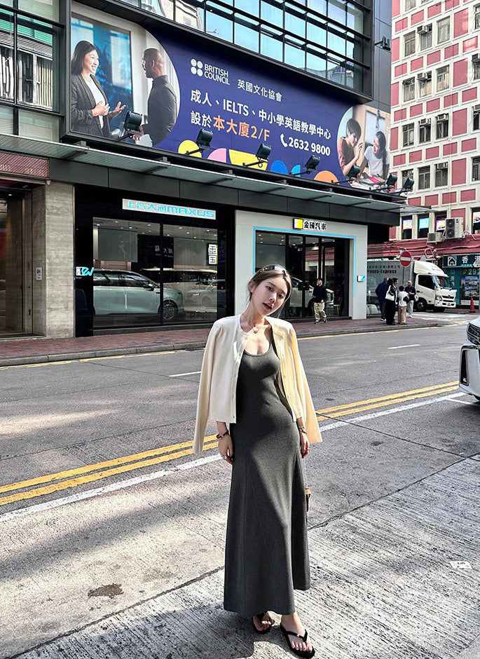 Kelly Designs U Neck Long Dress-3 Colors (Instock)