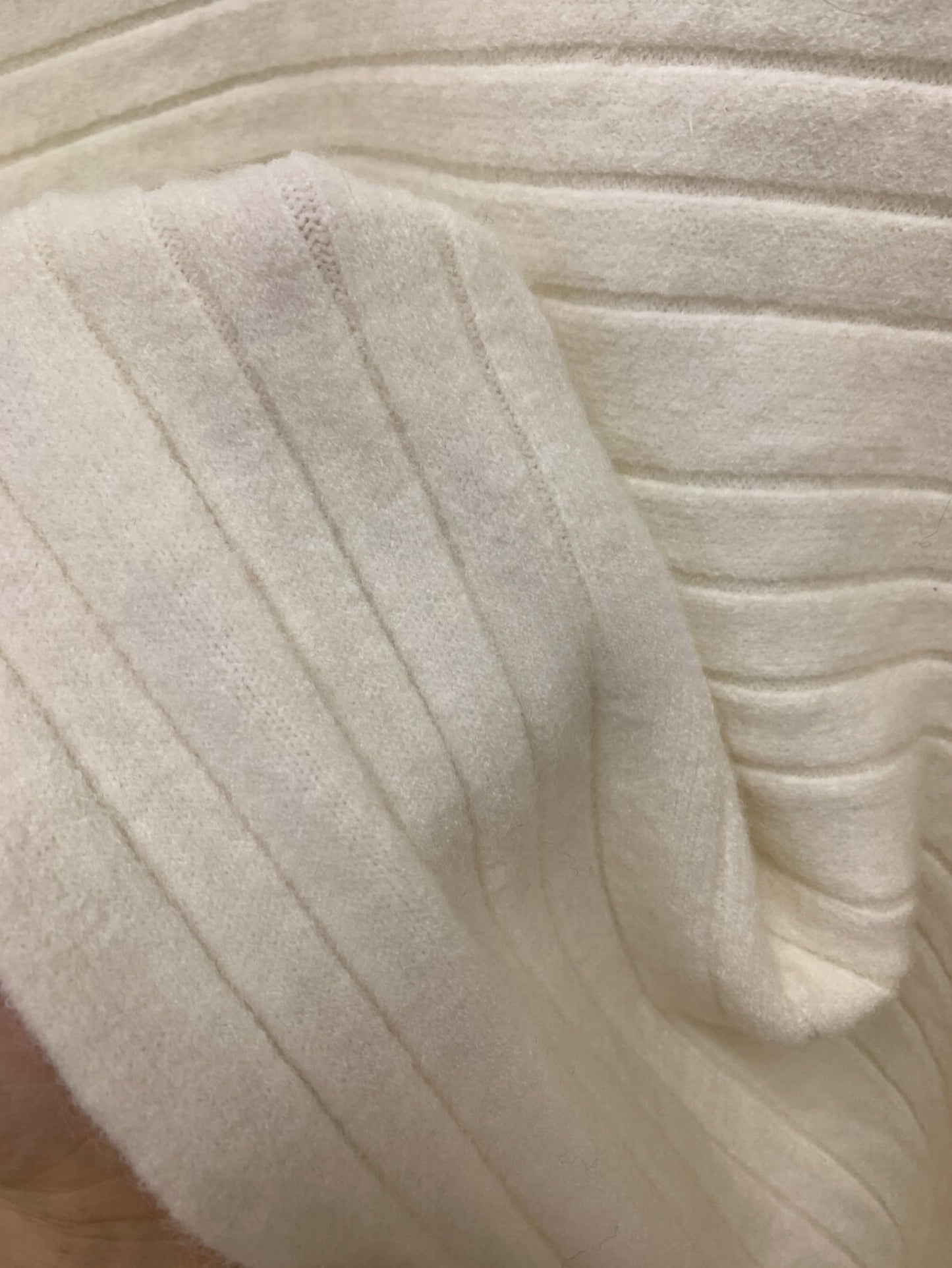 Kelly Designs  French-Inspired Off-Shoulder Knit Sweater with Fur Cuffs (Instock)