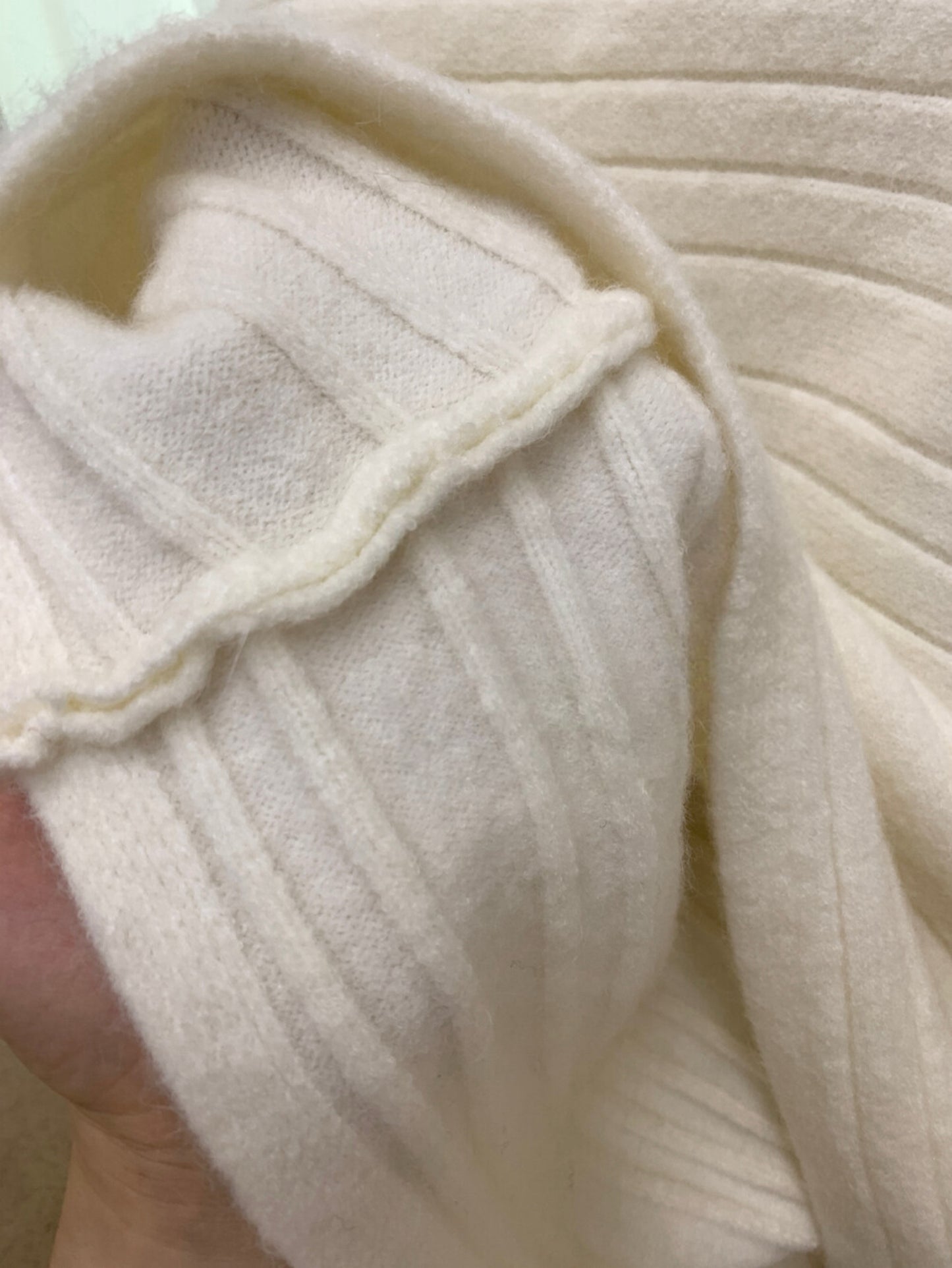 Kelly Designs  French-Inspired Off-Shoulder Knit Sweater with Fur Cuffs (Instock)