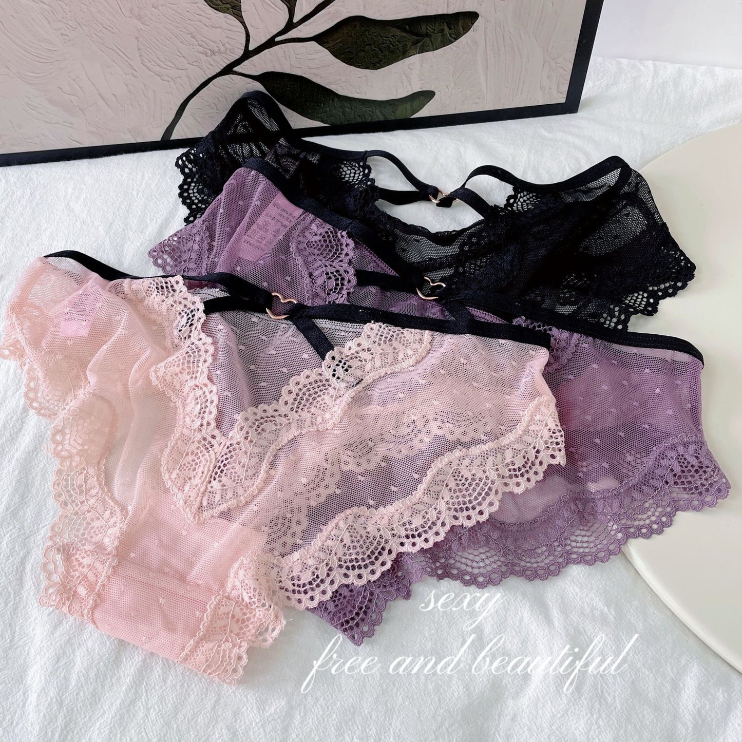 Kelly Designs Three Colors Lace Underwear(Instock)