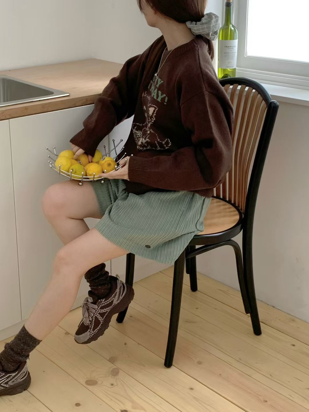 Korean APM Collection Three Colors Puppy Knit Sweater (Instock)