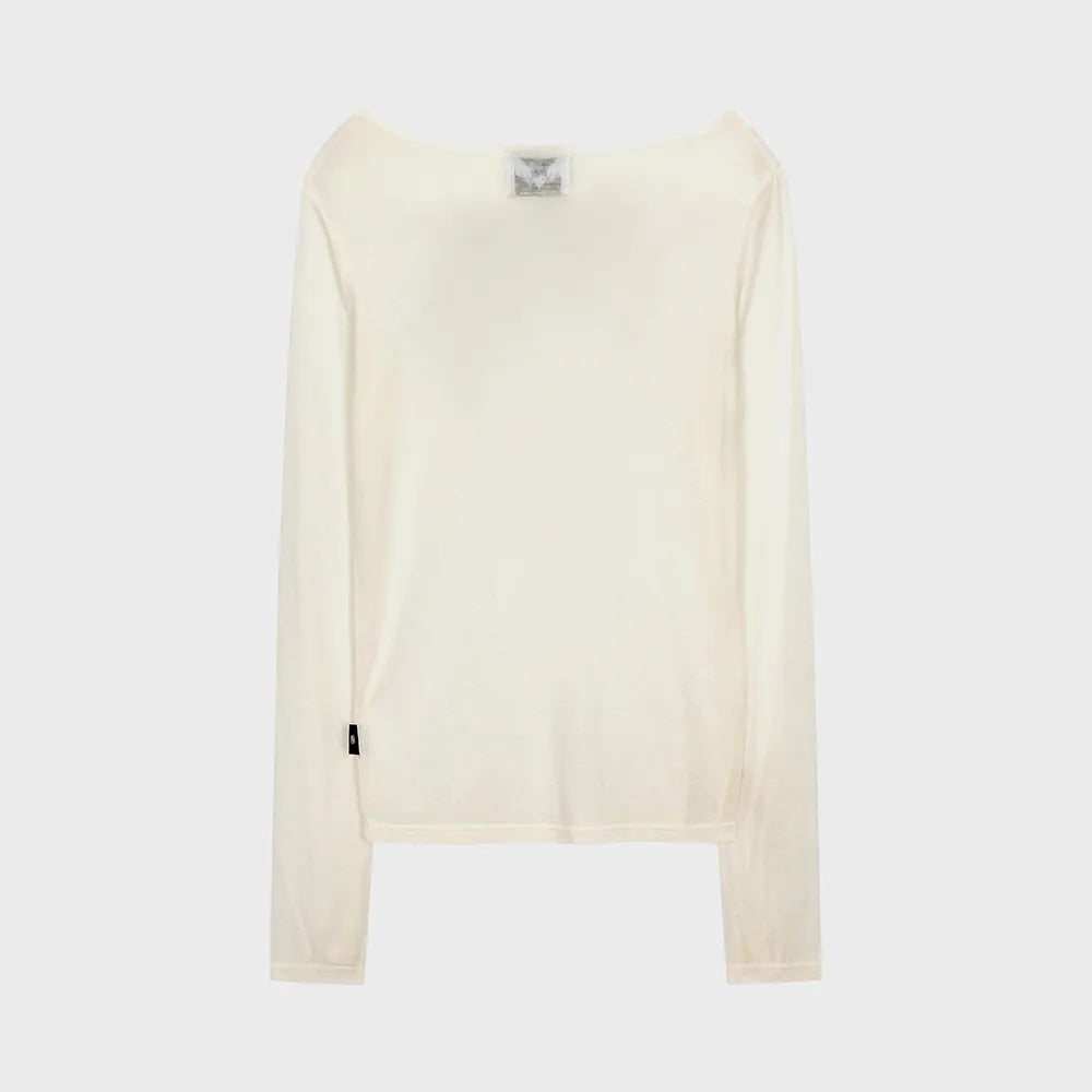 Gila Archive Star Wing Sheer Graphic Long Sleeve Top – WH (Instock)