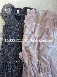 Korean APM Collection I Miss You Purple Dress (Instock)