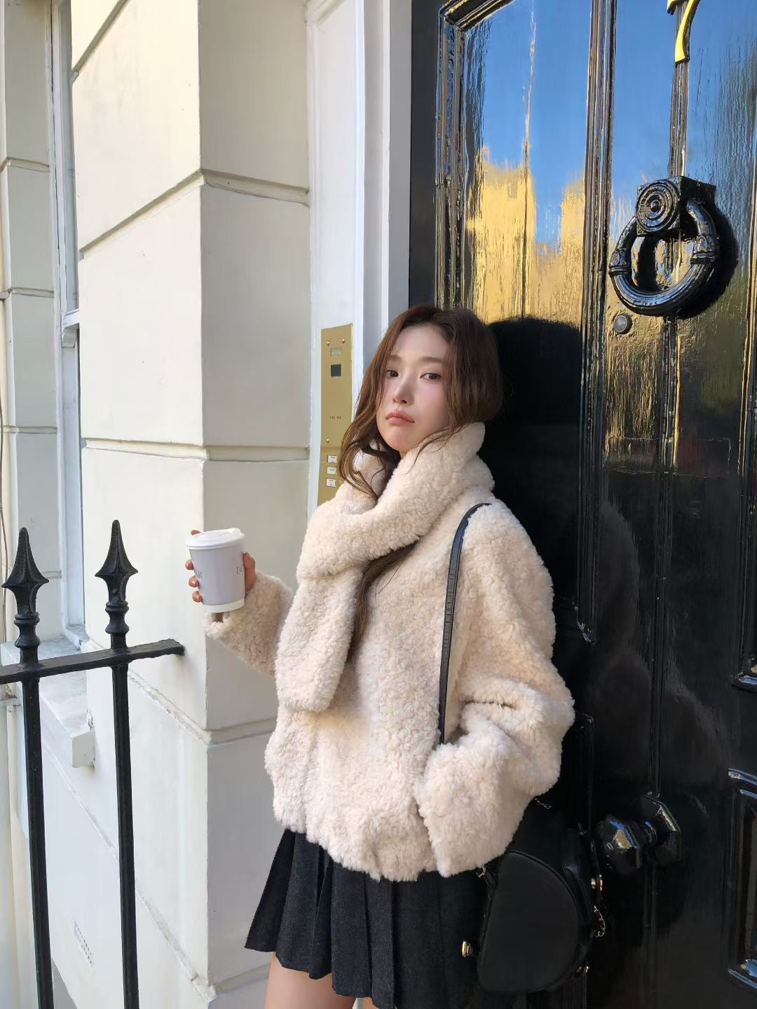 Kelly Designs Soft Touch Faux Fur Zip-Up Jacket with Scarf (Instock)