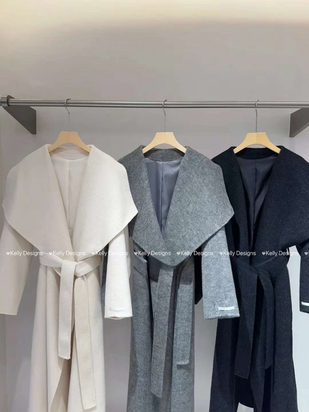 Kelly Designs Charcoal Wool Coat (Instock)