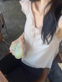 Korean APM Collection Floras Blouse Set - 2 Colors (Instock)