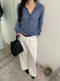 Kelly Designs Soft Collar Knit Top (Instock)