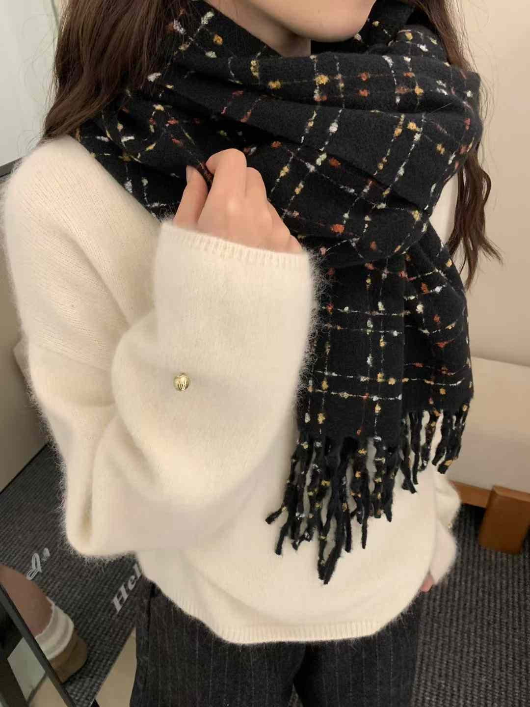 Kelly Designs Winter Mix Black Scarf(Instock)