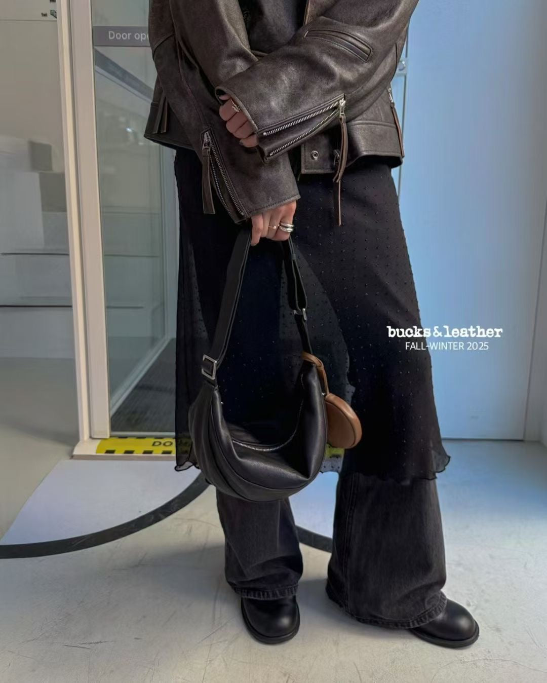 Korean APM Collection BUCKS&LEATHER Leather Bag (Instock)