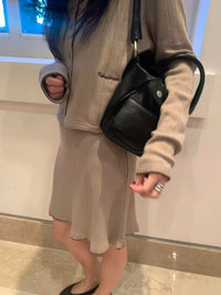 Korean APM Collection Awesome Cotton Ribbed Cardigan (Instock)