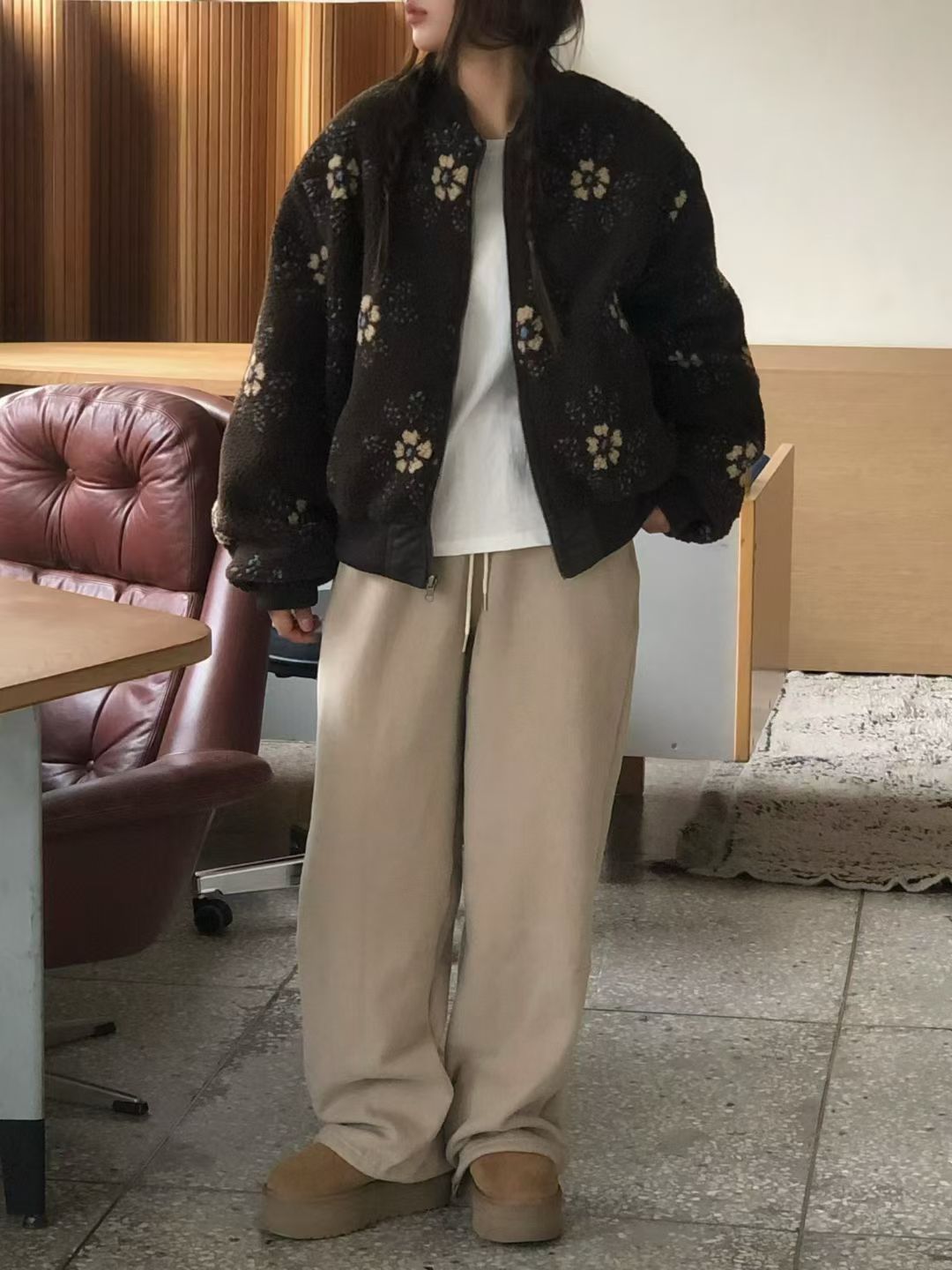 Korean APM Collection Fleece Pants - 4 Colors (Instock)