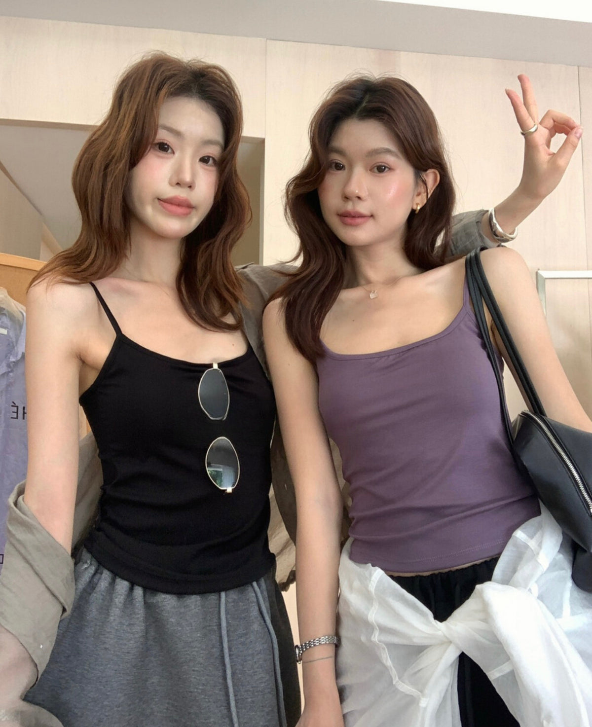 Kelly Designs Built-In Bra Cropped Cami Top (Instock)