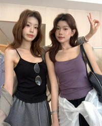 Kelly Designs Built-In Bra Cropped Cami Top (Instock)