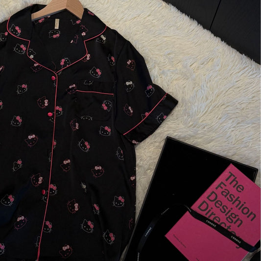 Kelly Designs Hello Kitty Pajama Set  – Short Sleeve & Long/Short Pants 3pcs Set (Instock)