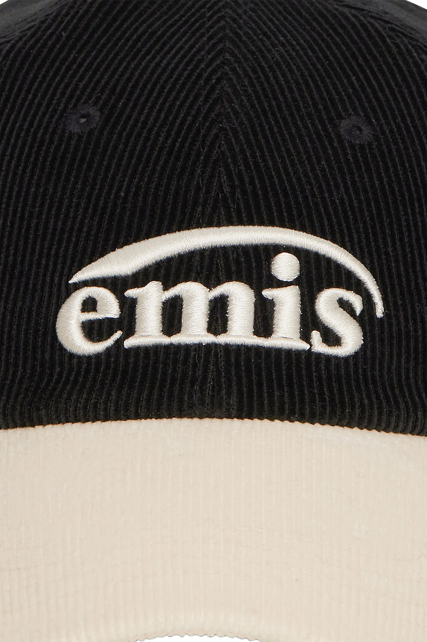 EMIS CORDUROY TWO-TONE BALL CAP-BLACK (Preorder)