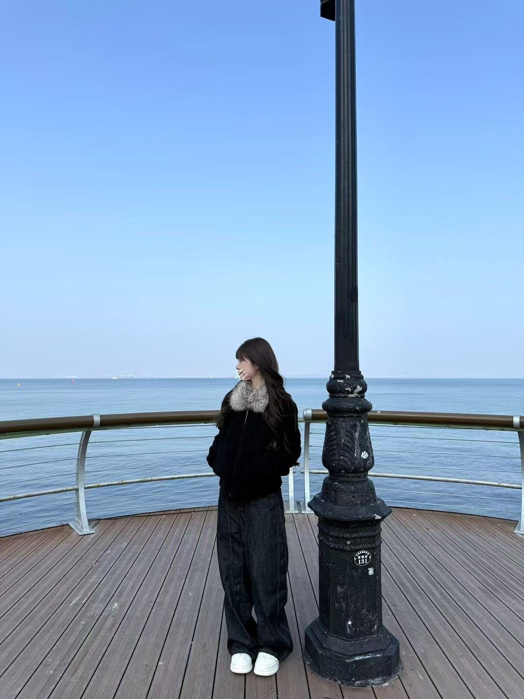 Kelly Designs Eco-Fur Cropped Jacket with Plush Collar – Soft, Warm & Chic (1-2 weeks)