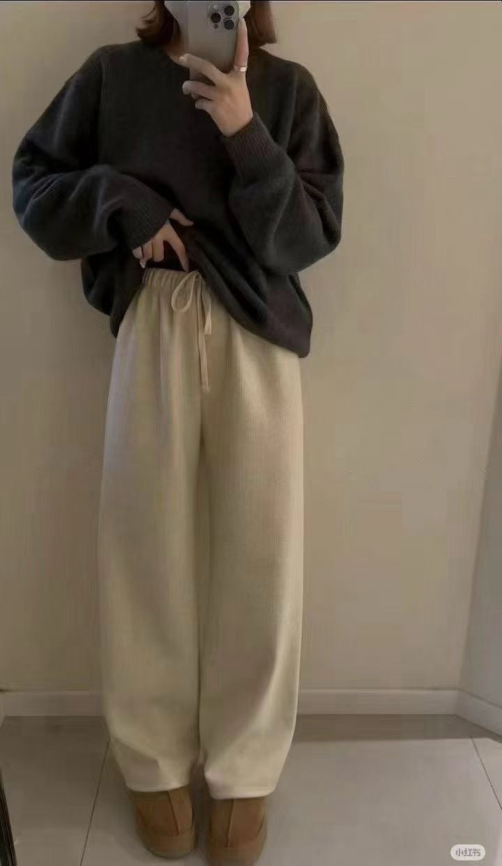 Korean APM Collection Fleece Pants - 4 Colors (Instock)