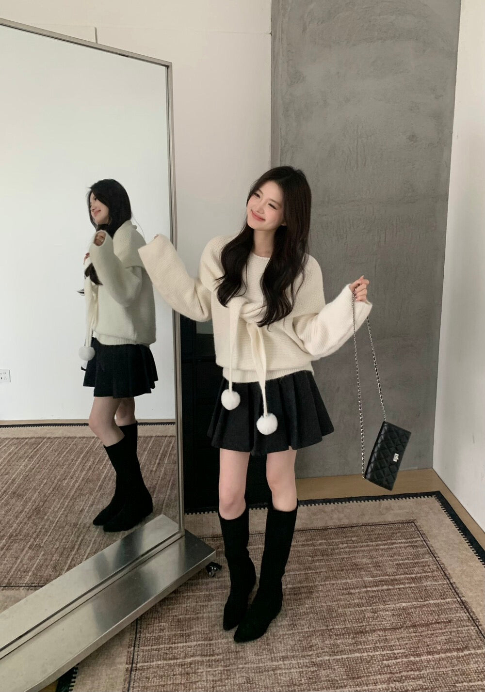 Kelly Designs Sweet White Scarf Set (Instock)