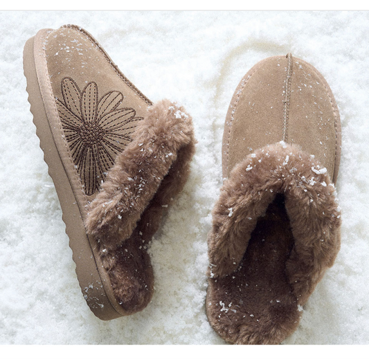 Mardi Mercedi Fur Slippers - Brown (Instock)