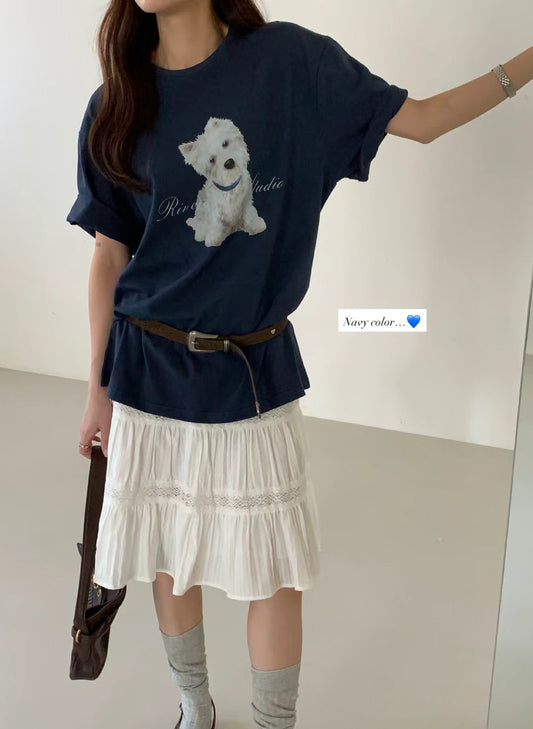 Korean APM Collection White Skirt (Instock)