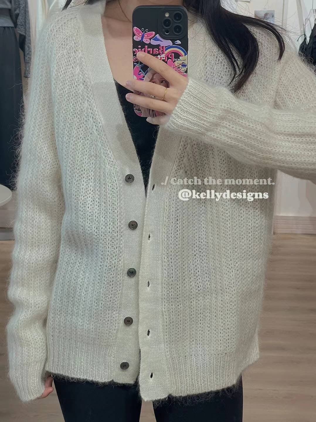 Kelly Designs Pure White Cardigan(Instock)