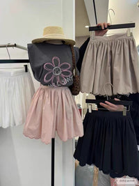 Korean APM Collection Elasticity Pink Skirt (Instock)