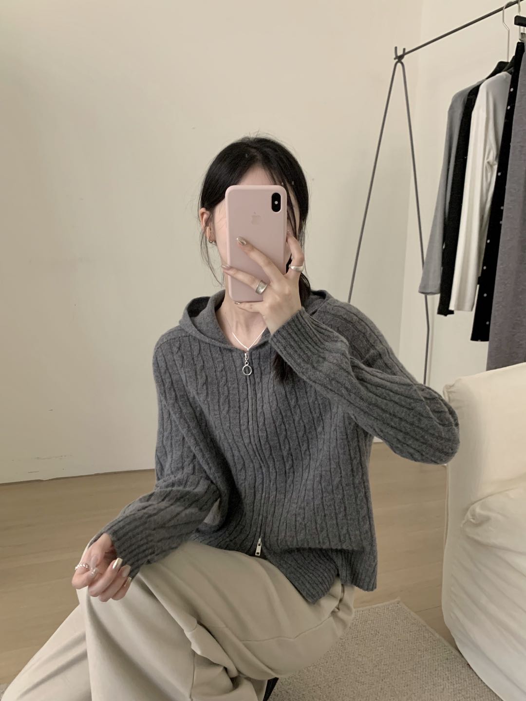 Kelly Designs Wool Multiple Colors Zip Up Cardigan (Instock)