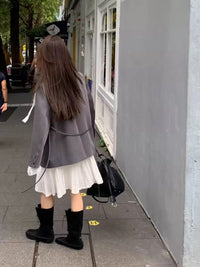 Korean APM Collection Layer Suit and Skirt Shorts (Instock)