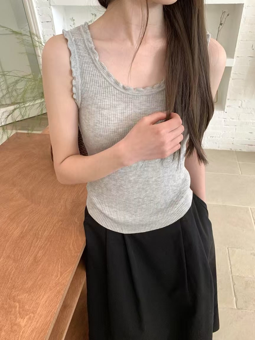 Kelly Designs Multiple Color U-Neck Vest Top (Instock)