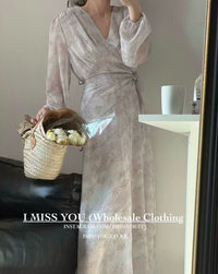 Korean APM Collection I Miss You Purple Dress (Instock)