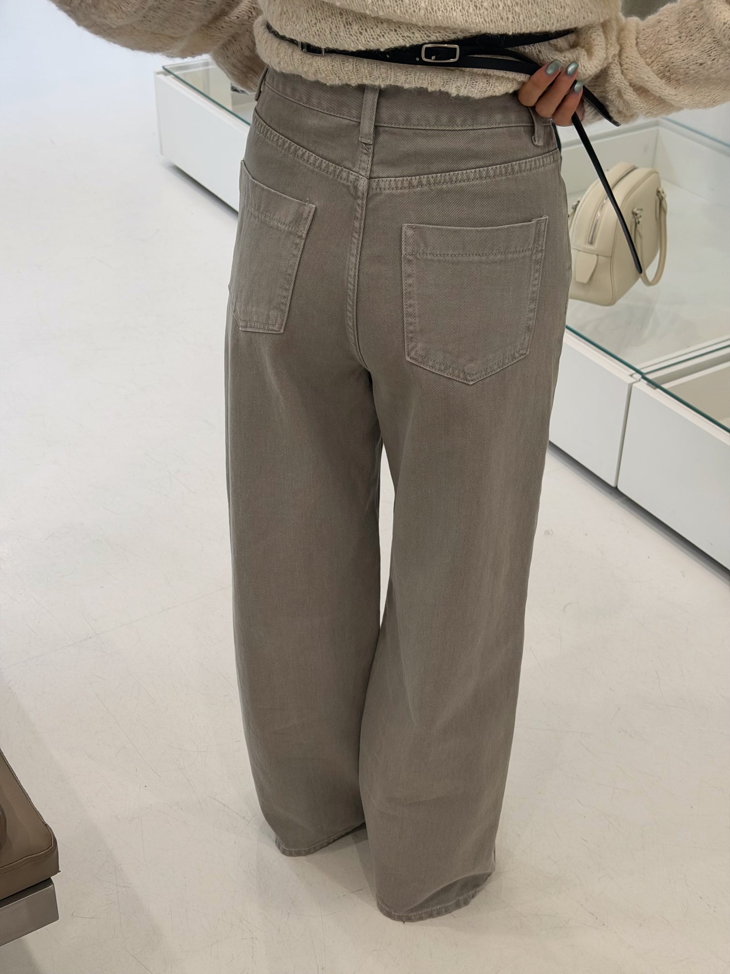 Kelly Designs Khaki Straight-Leg Jeans (Instock)