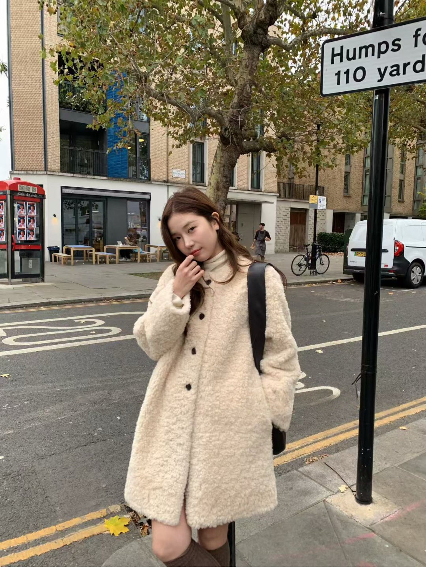 Kelly Designs Eco-Fur Teddy Coat Set with Matching Hat (Instock)