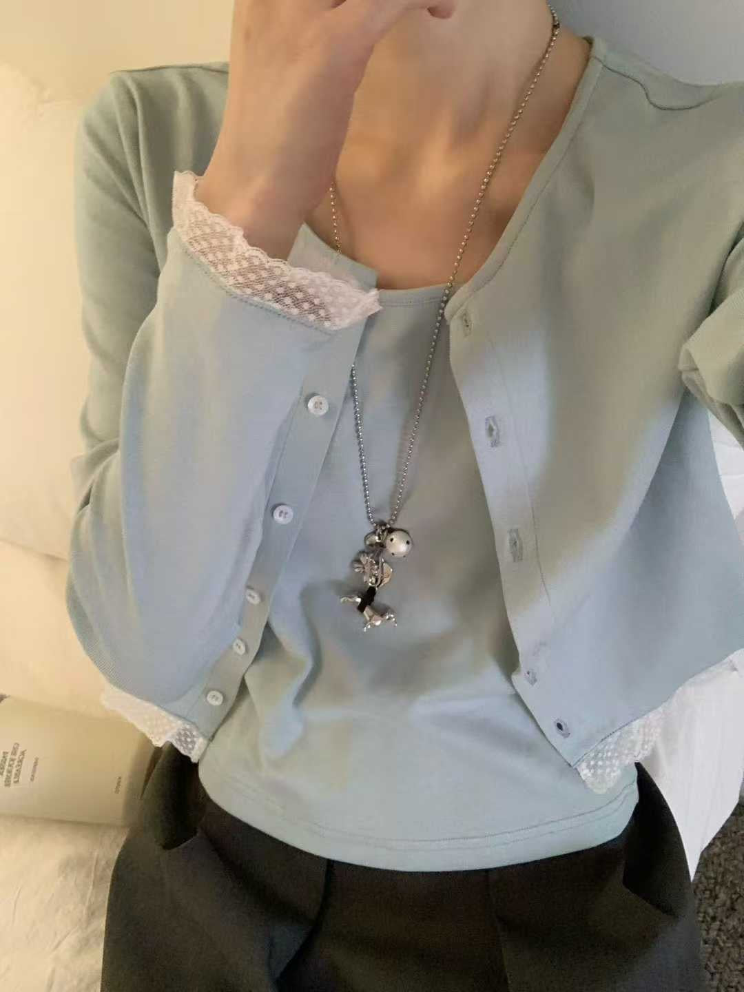 Kelly Designs Three Colors Cami Top and Cardigan Set (Instock)