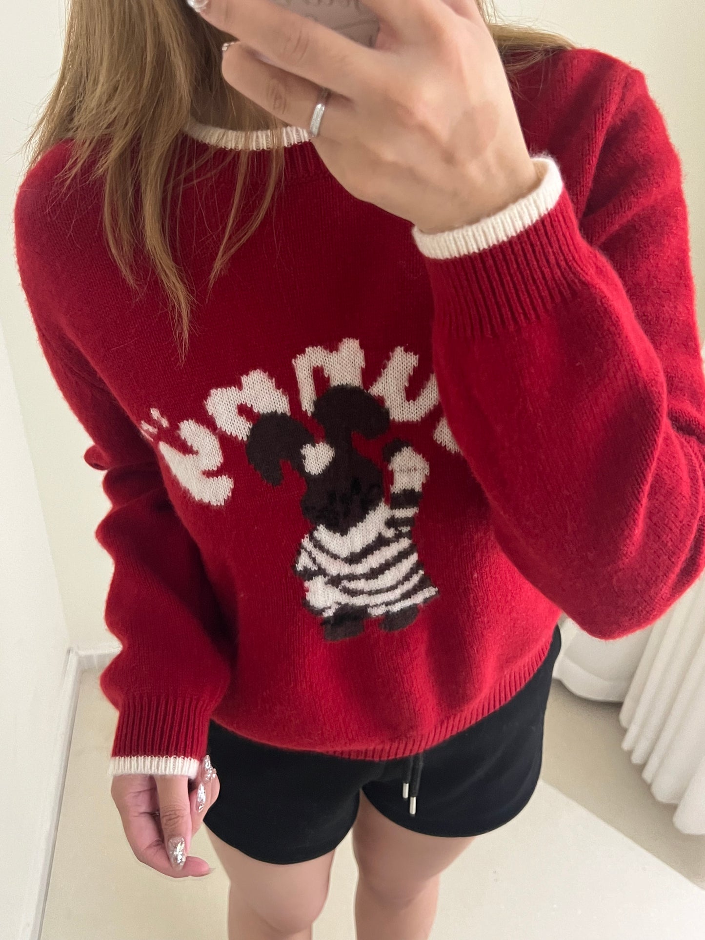 Kelly Designs Bunny Red Sweatshirt (Instock)