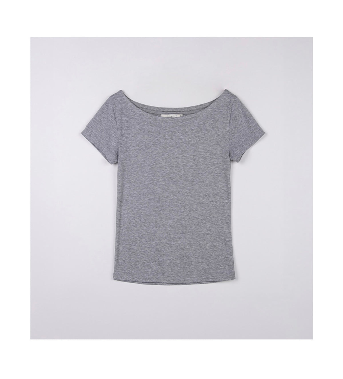 Rolarola HALTER LAYERD T-SHIRT SET PU+M/GY（Instock）