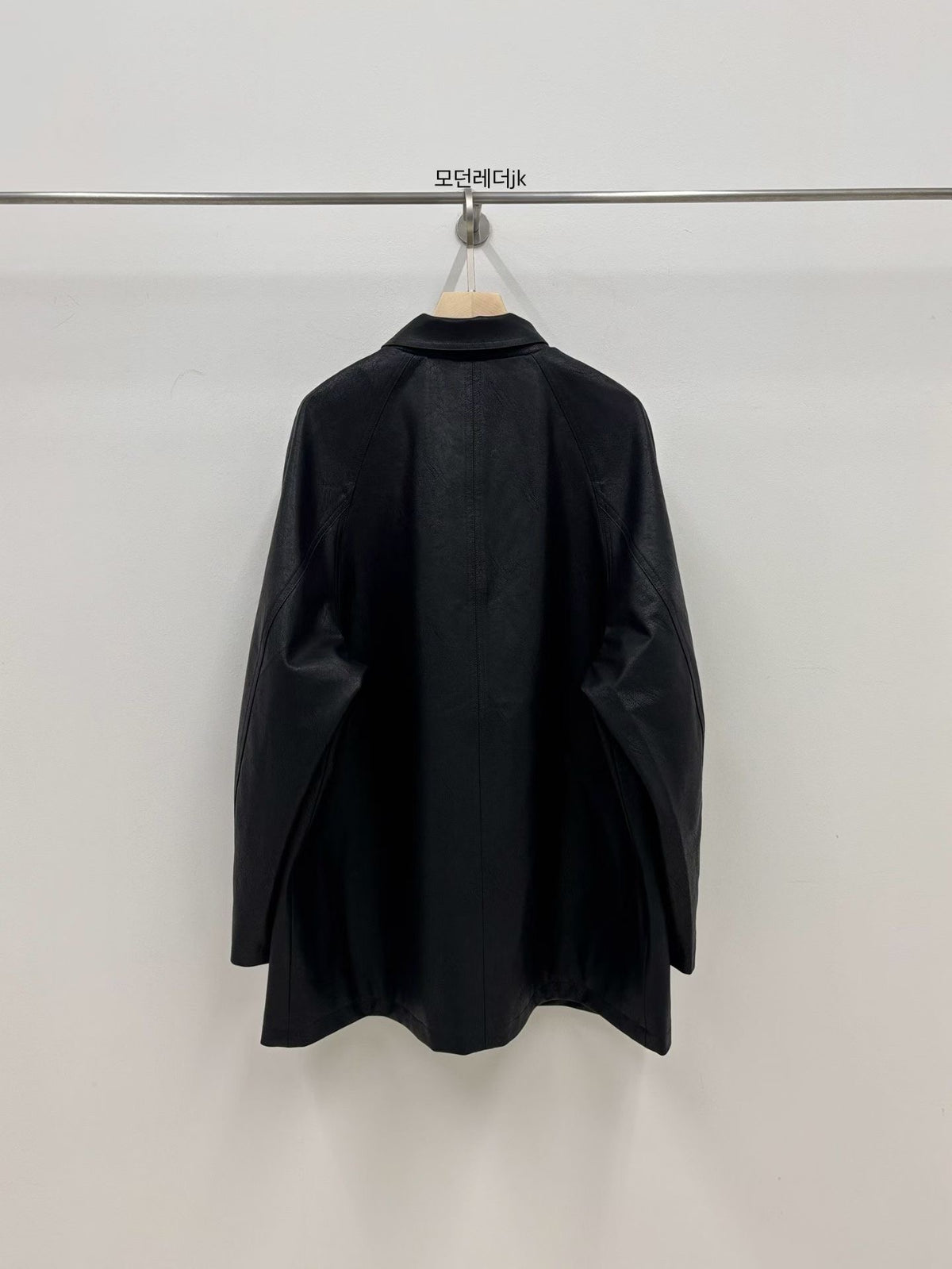 Korean Faux Leather Oversized Jacket  - 2 Colors (Instock)