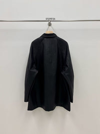 Korean Faux Leather Oversized Jacket  - 2 Colors (Instock)