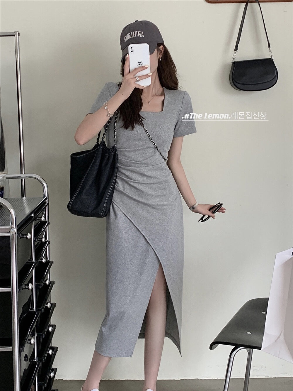 Kelly Designs Gray Long Dress (Instock)