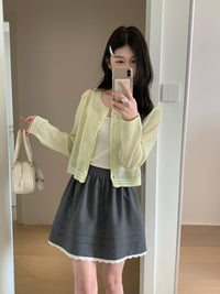 Kelly Designs Lace Layer Skirt-2 Colors（Instock)