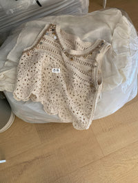 Kelly Designs Hollow-out knitted Tank Top (Instock)