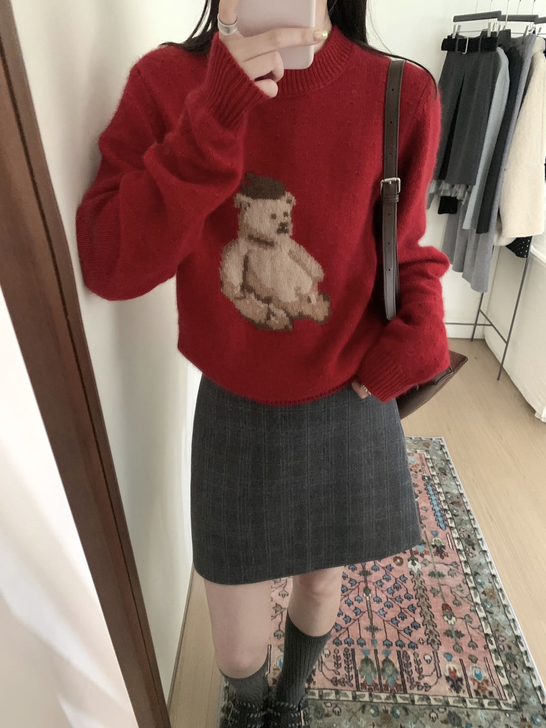 Kelly Designs Full Wool Teddy Bear Knit Sweater (3 Colors)- (Instock)