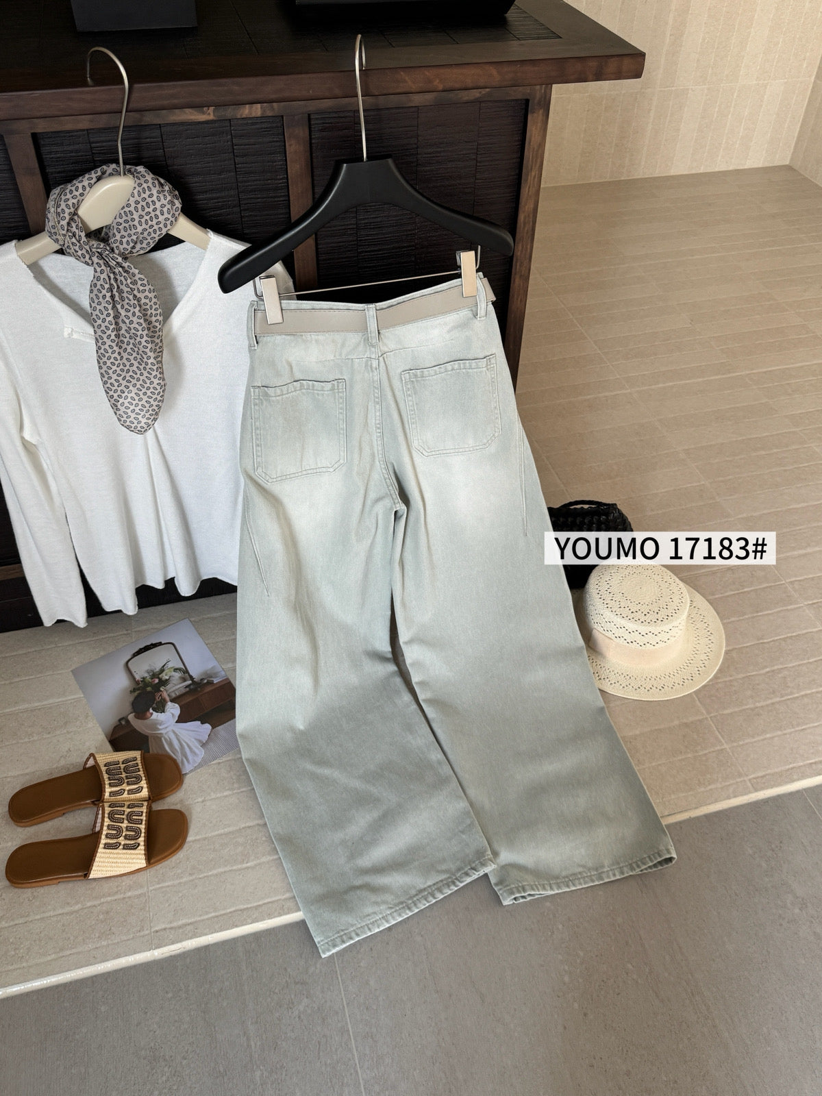 Kelly Designs Soft Grey Casual - Lose Leg Jeans (Instock)