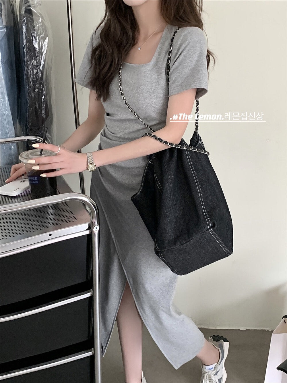 Kelly Designs Gray Long Dress (Instock)